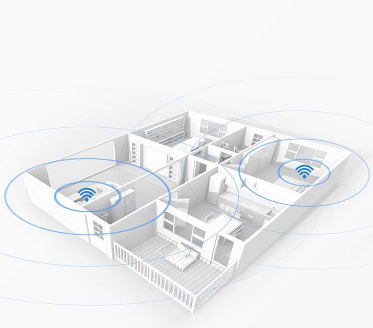 Multi-router mesh networking enables greater Wi-Fi coverage