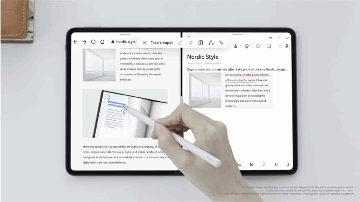 HUAWEI Matepad pro 12.6 drag to copy