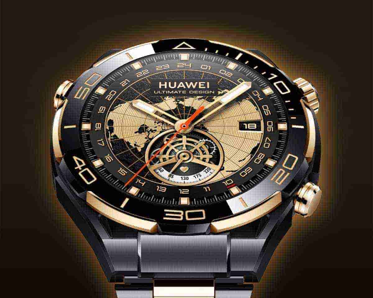 HUAWEI WATCH ULTIMATE DESIGN 18K glod bezel