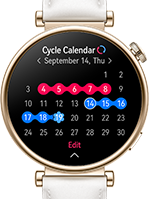 HUAWEI WATCH GT 4 menstruation cycles reminder
