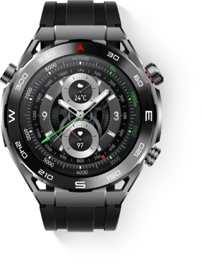 HUAWEI WATCH Ultimate front with colorful watch faces
