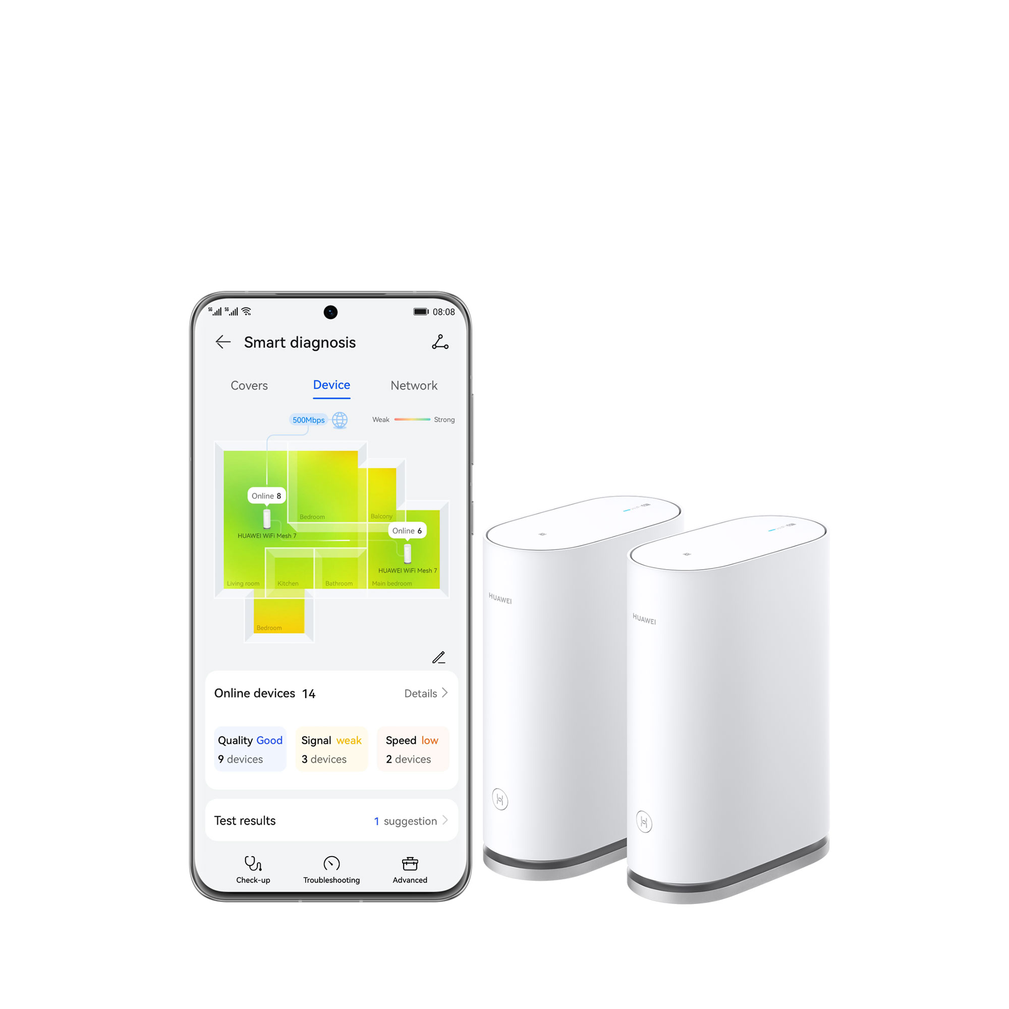 Diagnostic Wi-Fi visualisé